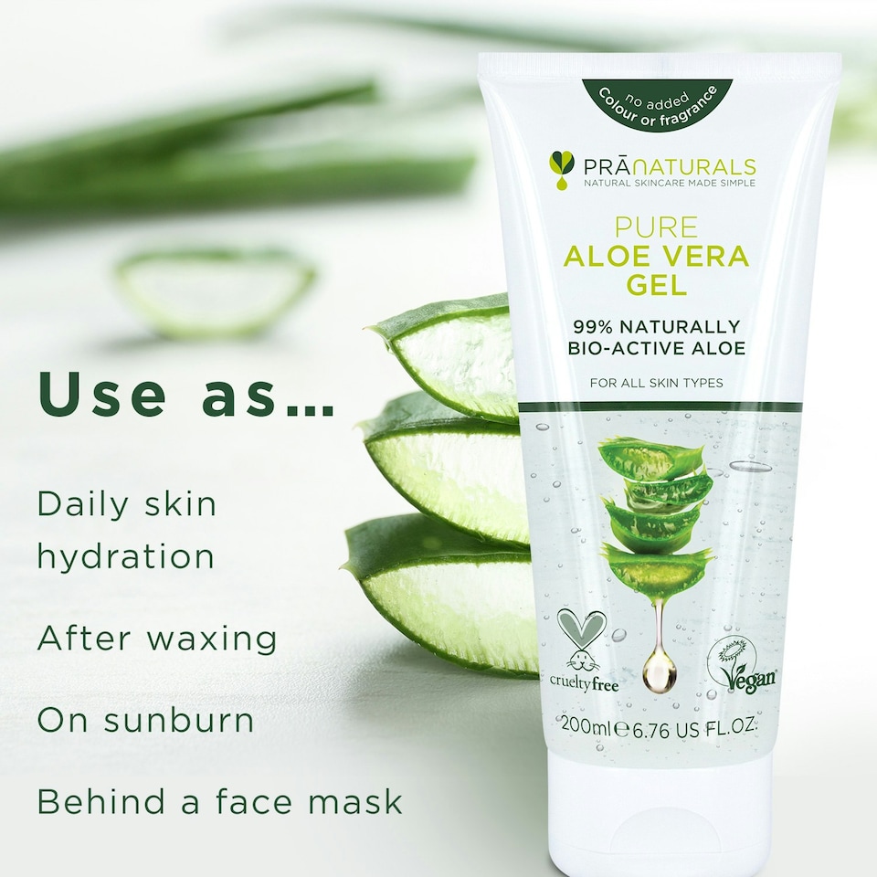 image 1 of PraNaturals Pure Aloe Vera Gel 200ml
