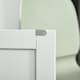 image 8 of HOMCOM Kitchen Island Utility Cart, with 2 Storage Drawers Dining Room White