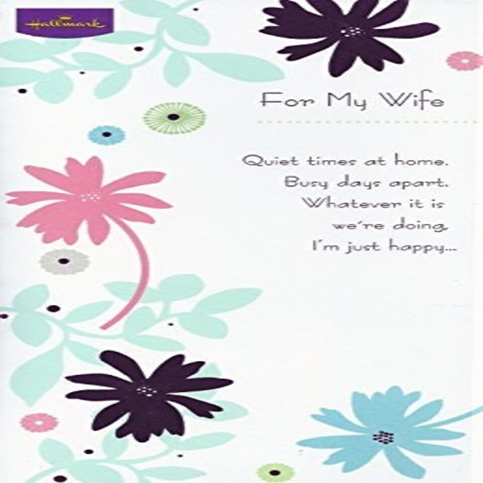 image 1 of For My Wife Love Greetings Card