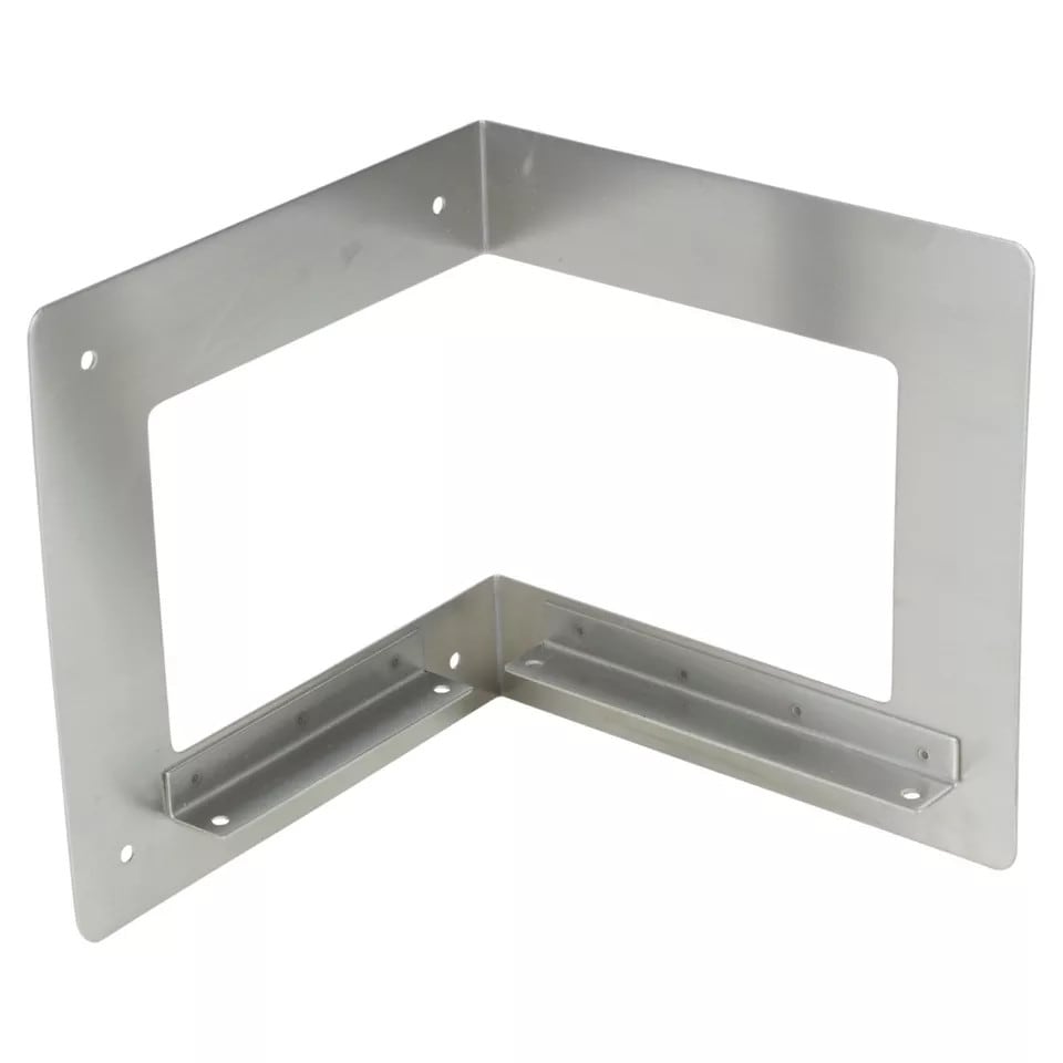 image 1 of Stainless Steel Wall Shelf with Double Metal Brackets - 60x23.5cm | Grey | 3