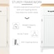 image 4 of HOMCOM Simple Kitchen Cupboard Storage Cabinet w/ Drawer Living & Dining Room