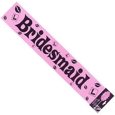 Eurowrap Ladies Night Hen Party Bridesmaid Sash - Pink - One Size