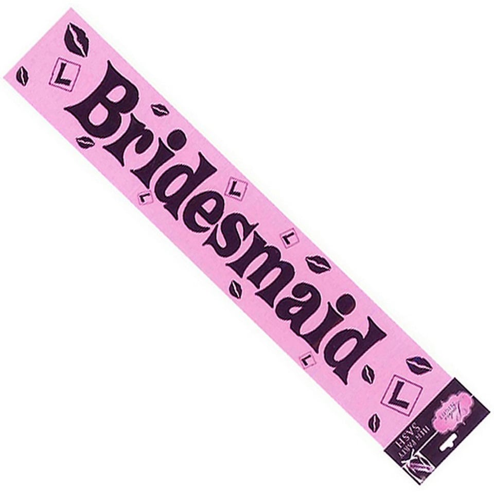 Eurowrap Ladies Night Hen Party Bridesmaid Sash - Pink - One Size