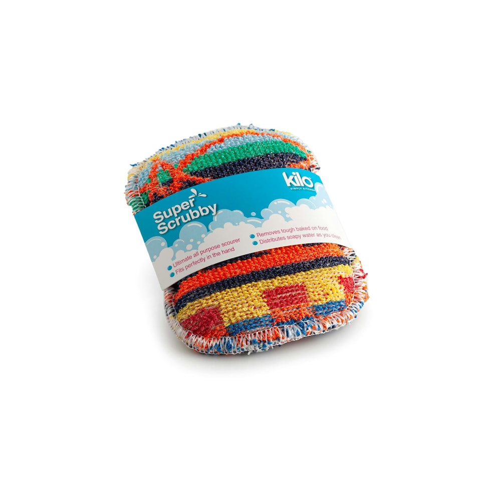 image 1 of Kilo Mini Super Scrubby, Eco Scouring Cloth Multi | Set of 4 | One size