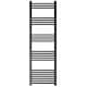 image 1 of Straight Heated Towel Rail Radiator, 781W, 500 x 1400mm, Matt Black | Black | Matt Black