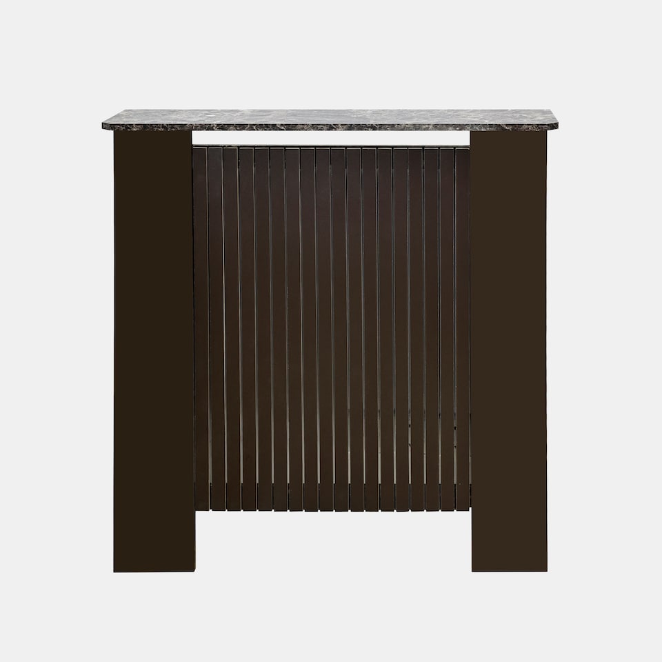 image 1 of OHS Ribbed Radiator Cover Slatted Engineered Wood - Small