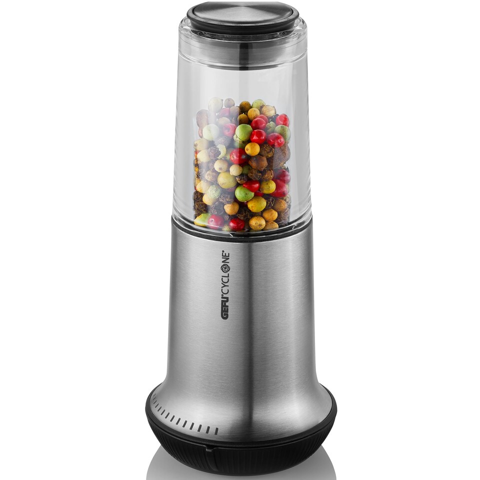 image 1 of GEFU X-Plosion Size L Manual Salt or Pepper Mill Silver