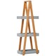 image 6 of kleankin 3 Tier A Frame Bathroom Shower Caddy Storage Unit Shelving Organizer