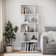 image 3 of Geometry S-Shaped 5 Tier Shelving Unit | White | 1