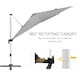 image 3 of Outsunny 3 x 3(m) Cantilever Roma Parasol Garden Umbrella with Base