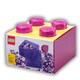 image 1 of LEGO Storage Brick 4 Stud - Glitter Medium Violet