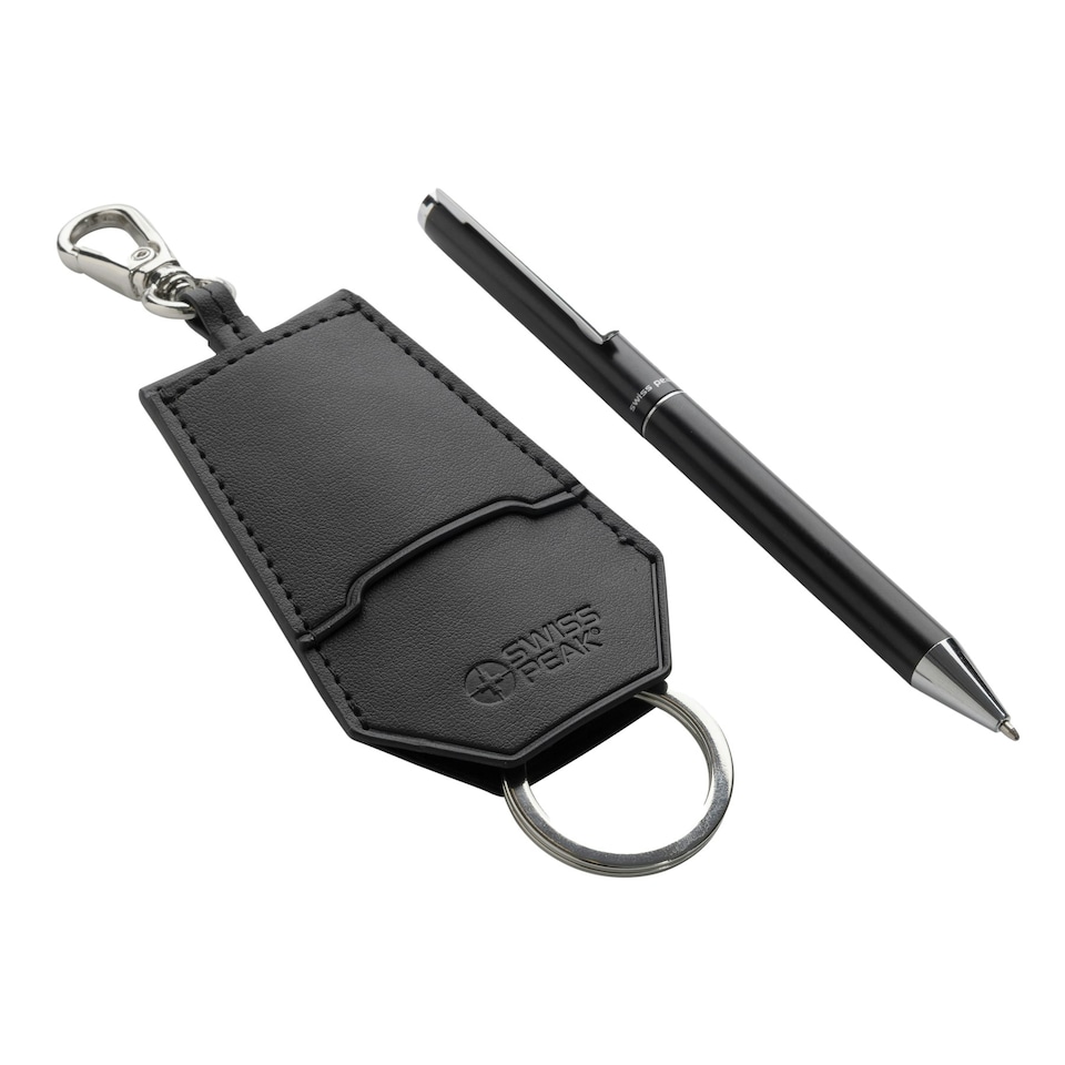 image 1 of Swiss Peak Tula Recycled PU Pen Set - Black - One Size
