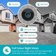image 2 of NEDIS Smart Wi-Fi Outdoor Camera with Spotlight, 3MP Full HD 1296p, Motion Sensor, Colour Night Vision, 2-Way Audio, Cloud or microSD Storage, Works with Alexa & Google Home - White