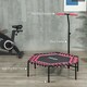 image 6 of SPORTNOW 45" Fitness Trampoline with Adjustable Handle, LED Lights, Pink