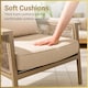 image 5 of Aluminium Garden Furniture Set 7 Seater Beige Outdoor Patio Sofa Set - Poly Rattan Rope Loveseat, Armchairs, Dining Table, Thick Cushions for Lounge Conservatory Balcony Seating