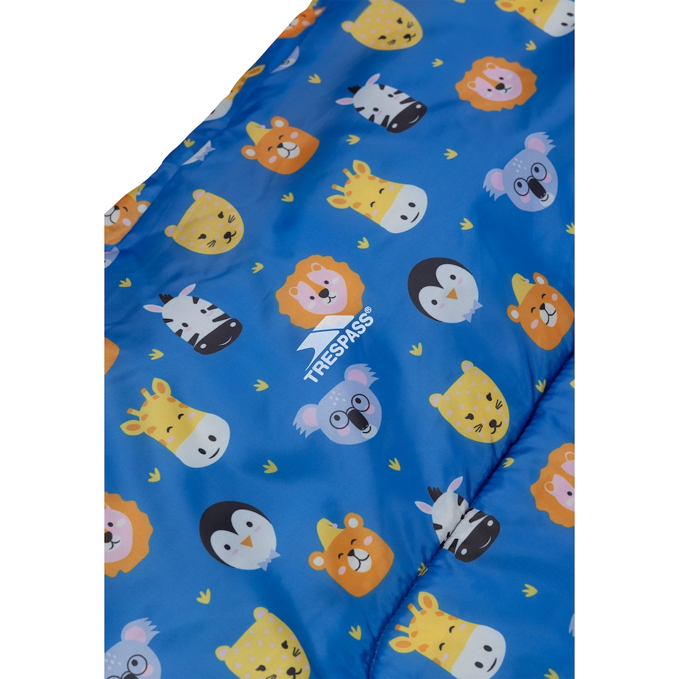 image 1 of Trespass Childrens/Kids Animal Print 2 Season Sleeping Bag