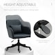 image 4 of Vinsetto Office Chair with Electric Vibration Massage Lumbar Pillow, Blue