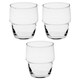 image 9 of Galata Short Whiskey Tumblers Tall Highball Drinking Glasses Stackable Set | Clear | Clear | Short Set of 6