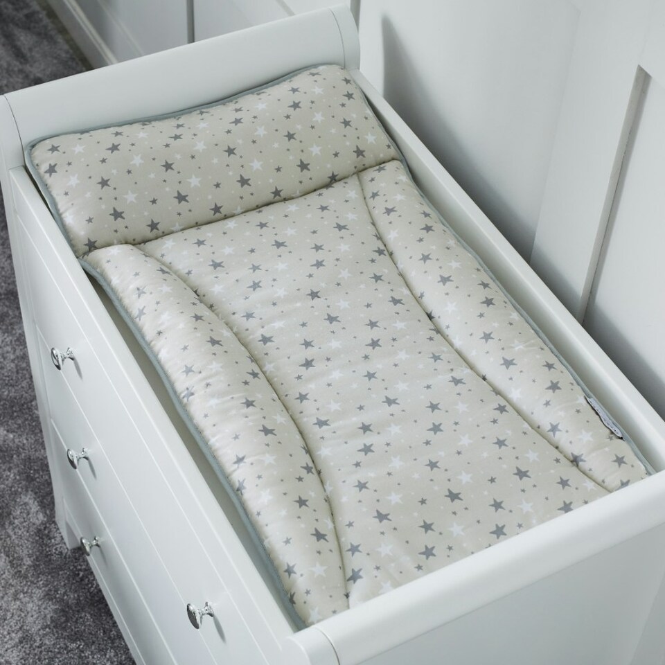 image 1 of Padded Wipe-Clean Baby Changing Mat – Soft, Gentle on Baby’s Skin, Perfectly Fits All Ickle Bubba Changing Units, Essential Nursery Accessory (Cosmic Aura)