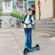 image 2 of HOMCOM 120W Electric Scooter w/ Battery Level Display - Blue