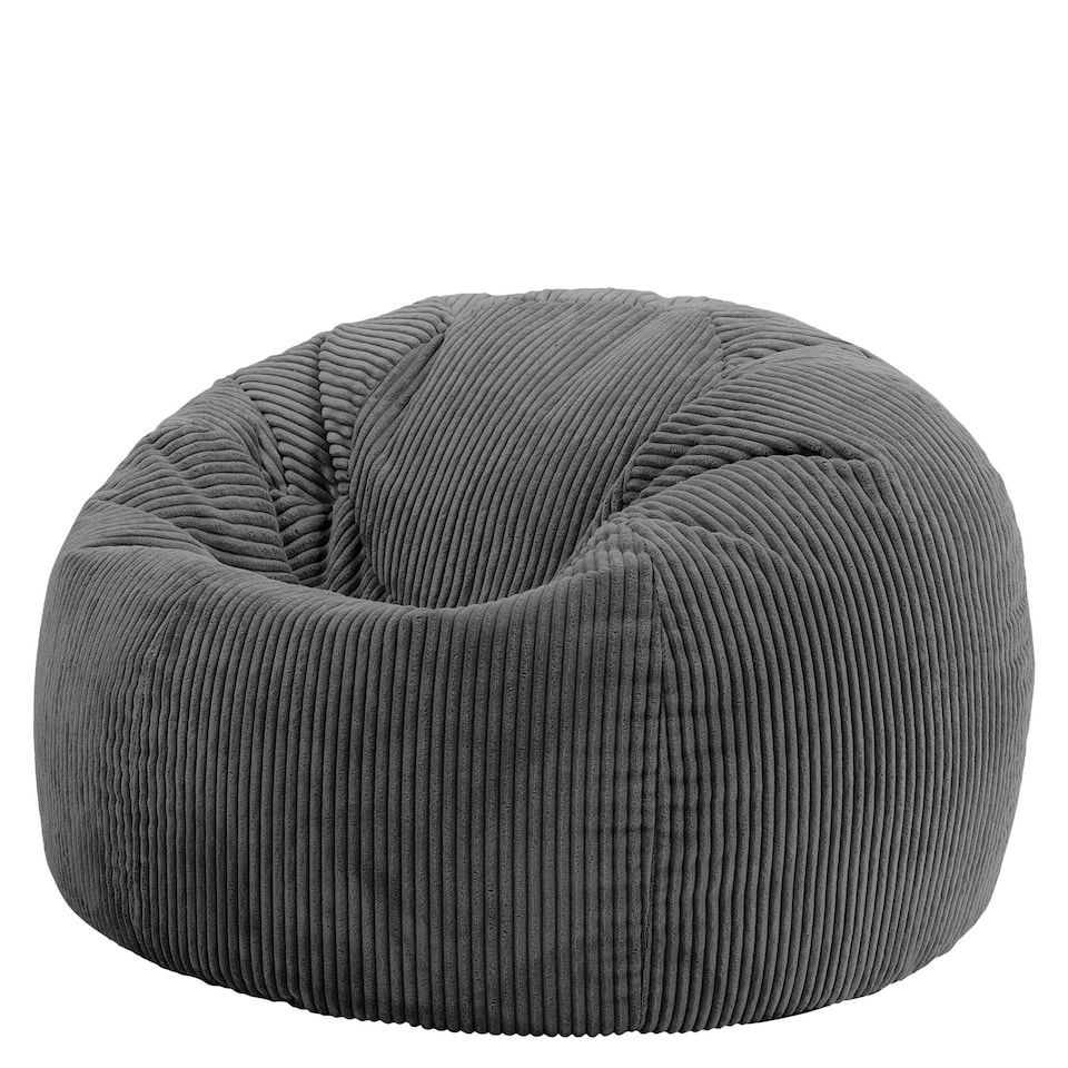 image 1 of icon Kingston Classic Beanbag Corduroy Charcoal Set of 2