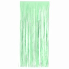 Mint Green Plastic Door Curtain Backdrop 1.9m x 99cm