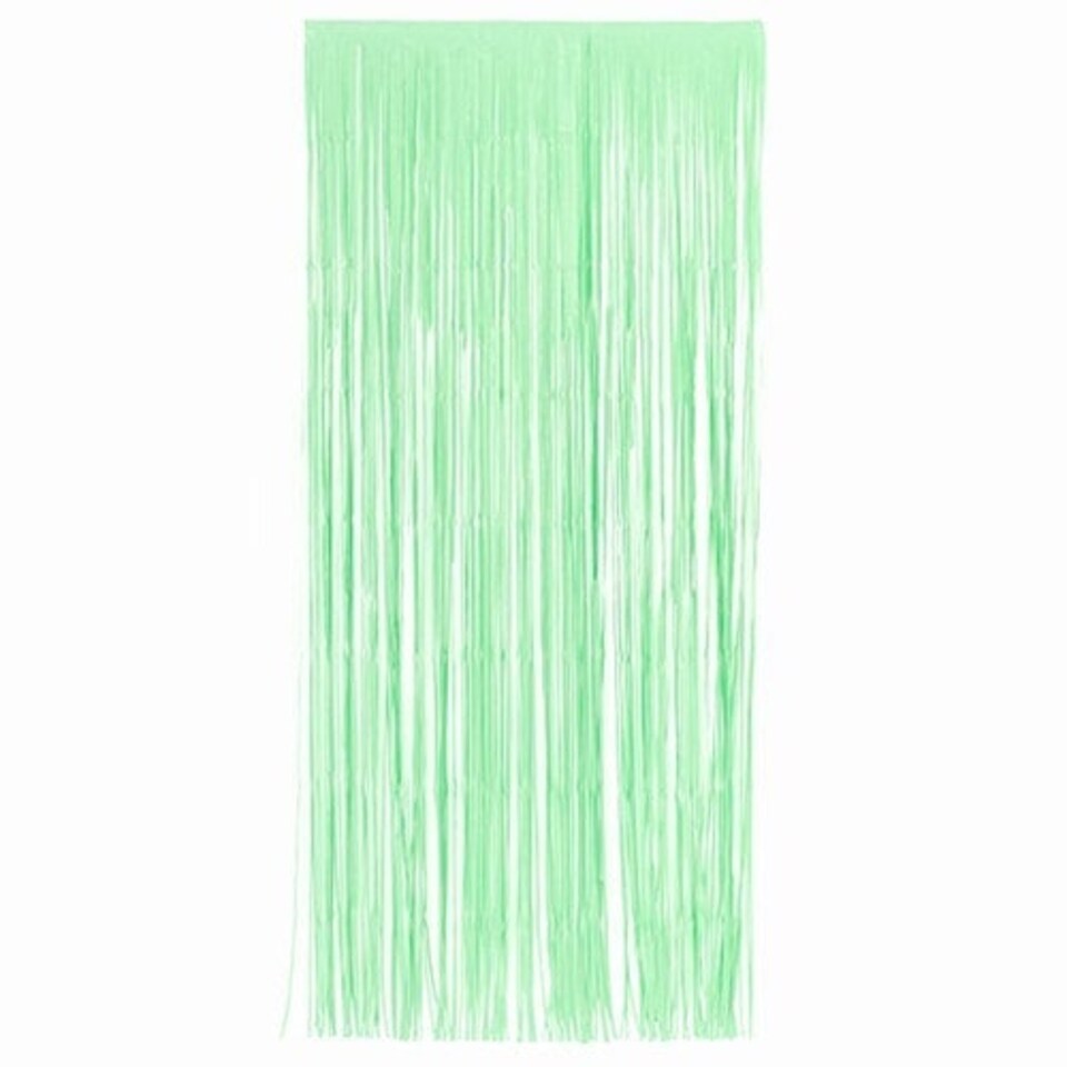 Mint Green Plastic Door Curtain Backdrop 1.9m x 99cm