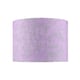 image 1 of Modern Soft Lilac Cotton Fabric 10 Inch Shade with Silver Foil Floral Decoration | Purple