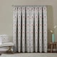 image 4 of Enhanced Living Cotswold Red Floral Tape Top 100% Blackout Curtains 65 x 72 inch (165x183cm) Thermal Noise Reducing Curtains for Bedroom and Living Room