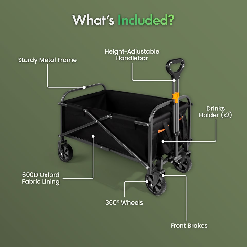 image 1 of VonHaus 70L Festival Cart on Wheels