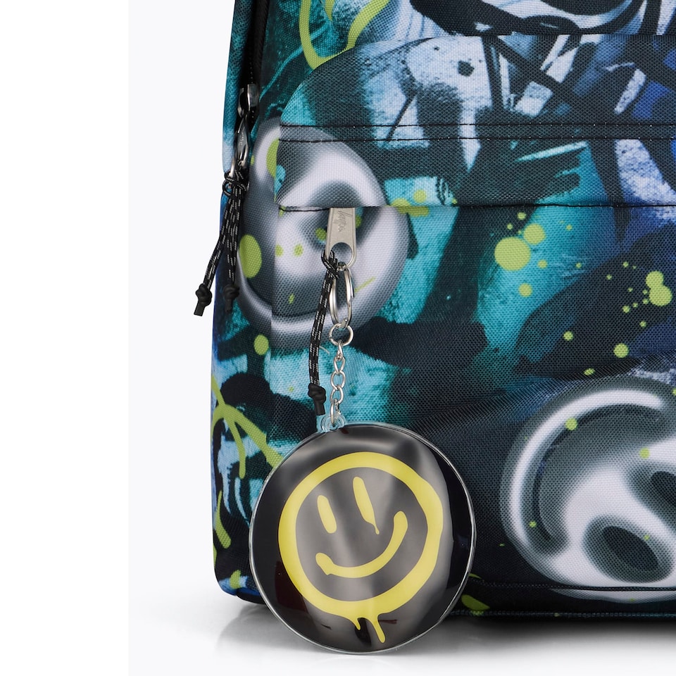 image 1 of Kids Backpack Multi Visionary Graffiti Print | 18L School Bag with Laptop Sleeve | Multi | Multi | 1