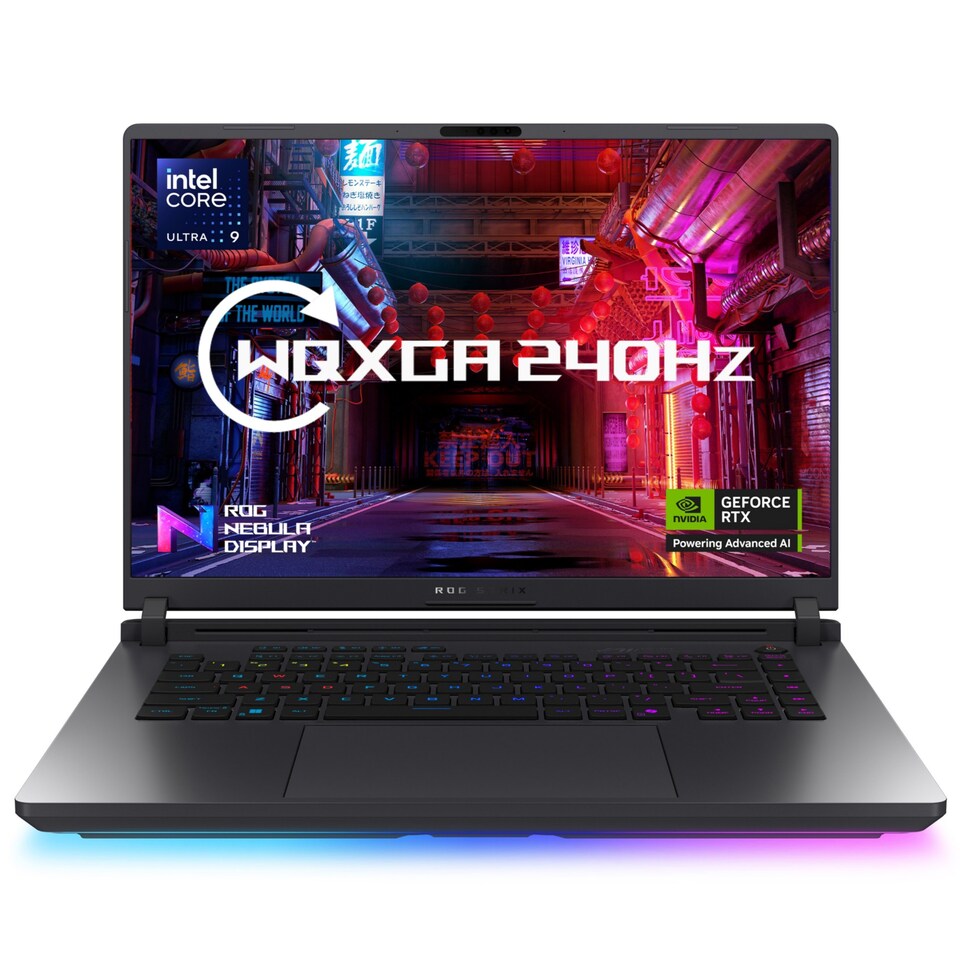 ASUS ROG Strix G16 G615LW-S5006W Intel Core Ultra 9 275HX Laptop 16" WQXGA 32GB RAM 2TB SSD RTX 5080 Windows 11 Home - Black |  Green | Grey - 90NR0LG2-M00060