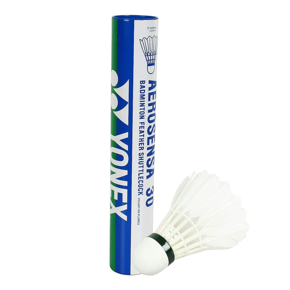 image 1 of Yonex Aerosensa 30 Shuttlecock (Pack of 12) - White - One Size