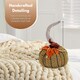 image 7 of Marco Paul 13cm Green Plush Pumpkin Soft Fabric Autumn Decoration for Halloween & Seasonal Displays