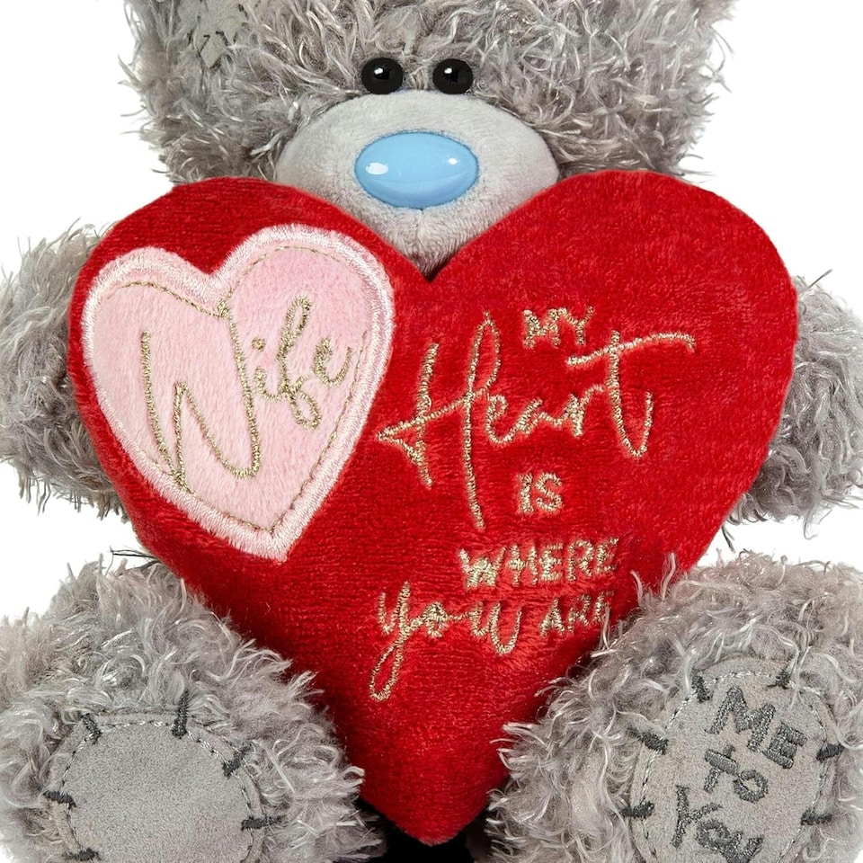 image 1 of Me To You Tatty Teddy 'Wife My Heart Is Where You Are' 15cm Bear