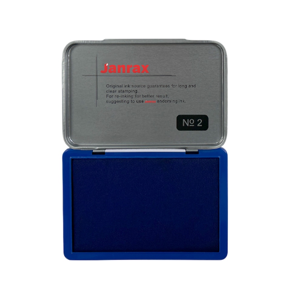 image 1 of Blue Ink Stamp Pad 122 x 48mm – Long-Lasting Ink Pad for Clear, Consistent Impressions