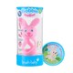 image 2 of Brush Baby Bobbie Bunny Baby Teether Toy Rose Pink | Twist & Bounce Teething Toy