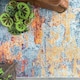 image 2 of KUKOON Multicolour Distressed Abstract Living Area Rug 190cm x 280cm