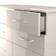 image 6 of Lyon 6 Drawer Wide Chest of Drawers in Kashmir Gloss & Kashmir (Ready Assembled) | Cream | Kashmir Gloss & Kashmir