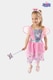 image 5 of Officially Licensed Peppa Pig Fairy Princess Dress With Tiara & Wand Girls Costume - Fancy Dress, Parties, and Role Play - Ages 1-6 | Pink | Pink | 4-6 years