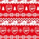 image 3 of Arsenal FC Christmas 2 Sheets & 2 Tags Gift Wrap