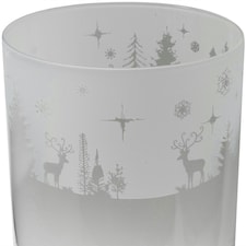 Animo Glass Highball Glass Etched Tumbler Winter Wonderland