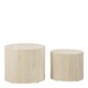 image 2 of Mice Oval Coffee Table Set in Light Oak