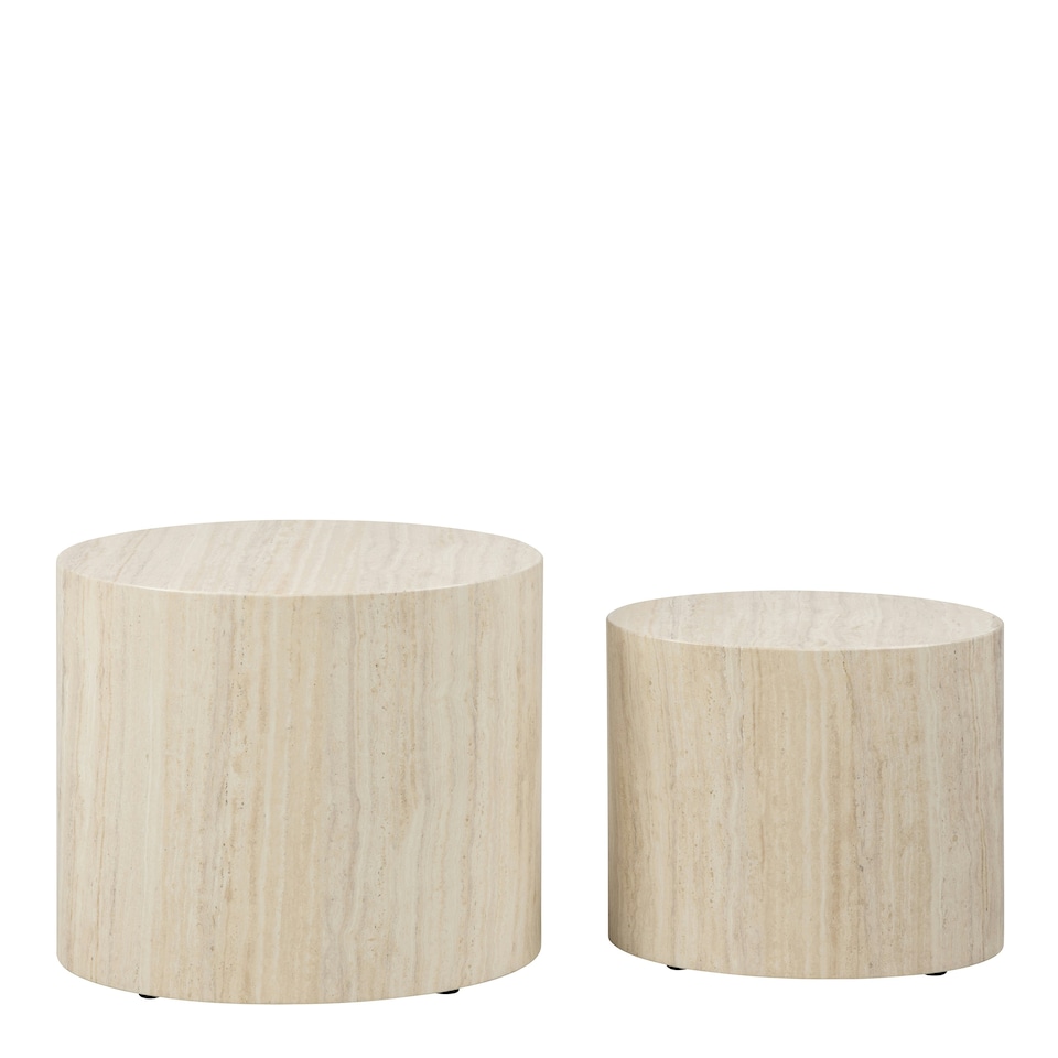 image 1 of Mice Oval Coffee Table Set in Light Oak