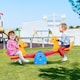 image 2 of HOMCOM Kids Seesaw Safe Teeter Totter 2 Seats with Easy-Grip Handles Multicolor