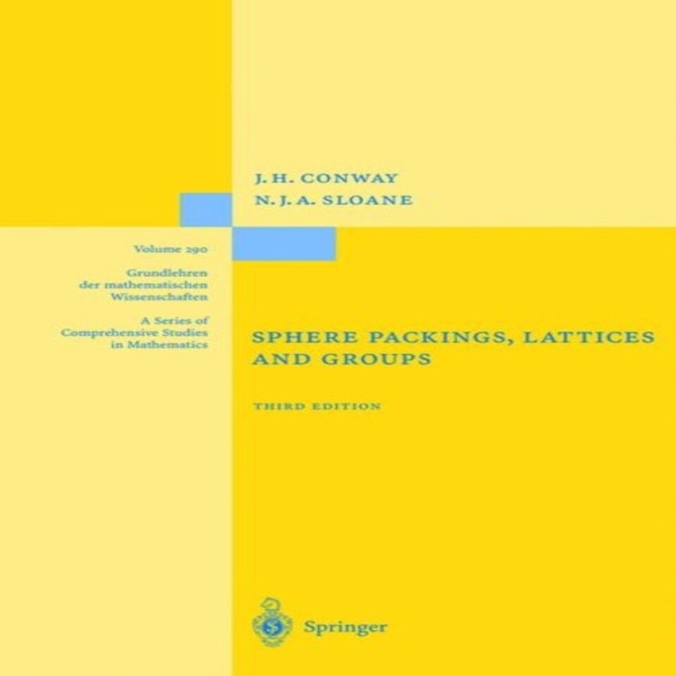 Sphere Packings Lattices And Groups
