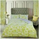 image 1 of VELVETIO Bellerose Floral Printed Duvet Cover Set Rebersible Polycotton Beddings Yellow | Ochre | Super King