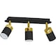 image 1 of Milagro Ceiling Lamp Joker Black/Gold 3XGU10
