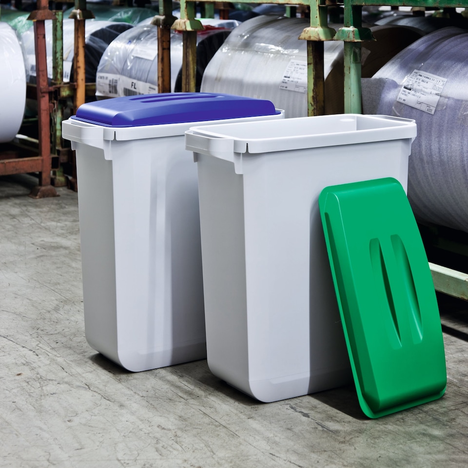 image 1 of Durable 60L Bin Lid Blue | Rectangular Recycling Bin Lid | Food Safe | DURABIN | Blue