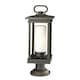 image 1 of South Hope 1 Light Large Outdoor Pedestal Light Bronze IP44, E27